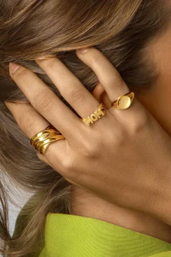 Anel Double Cross Ouro