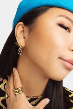 Anel Double Cross Ouro