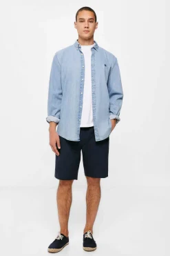 Bermuda Leve Aspeto Linho