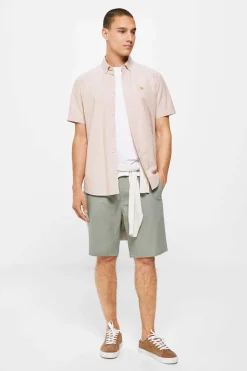 Bermuda Leve Aspeto Linho