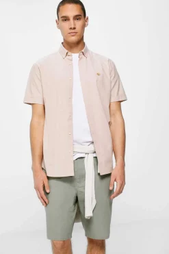 Bermuda Leve Aspeto Linho