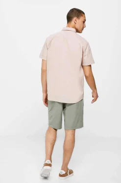 Bermuda Leve Aspeto Linho