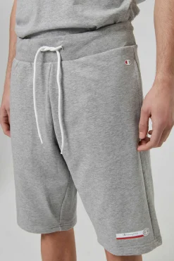 Bermudas De Algodao E Cintura Com Logo