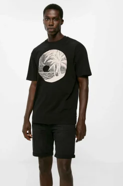 Bermudas De Ganga Lavada Basicas Corte Slim Pretas