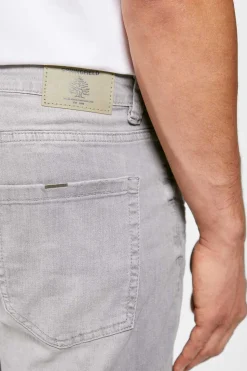 Bermudas De Ganga Lavada Basicas Corte Slim Meio-Claras