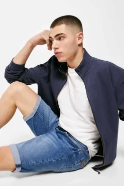 Bermudas Denim Regulares Lavagem Media