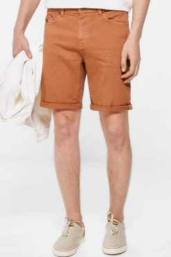 Bermudas Lavadas De 5 Bolsos Corte Slim