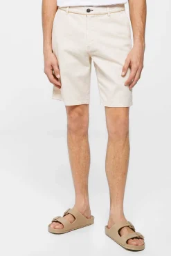 Bermudas Linho Com Debrum