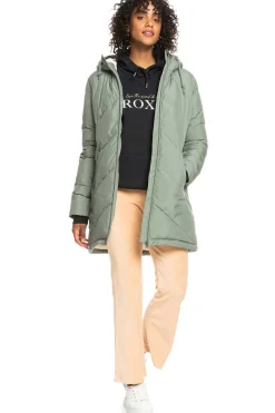 Better Weather - Casaco Acolchoado Com Capuz E Corte Comprido Para Mulher