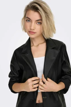 Blazer Oversize Lederoptik