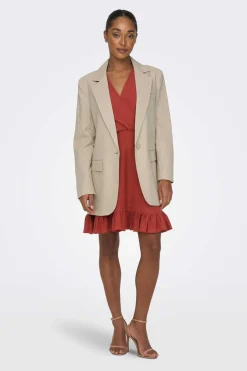 Blazer Oversized Com Linho