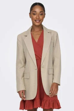 Blazer Oversized Com Linho