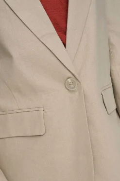 Blazer Oversized Com Linho