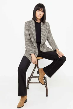 Blazer Tecido Xadrez