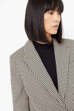 Blazer Tecido Xadrez