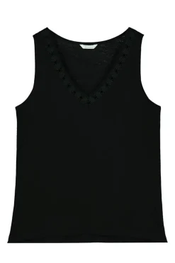 Blusa Bimateria Decote Bico Lace