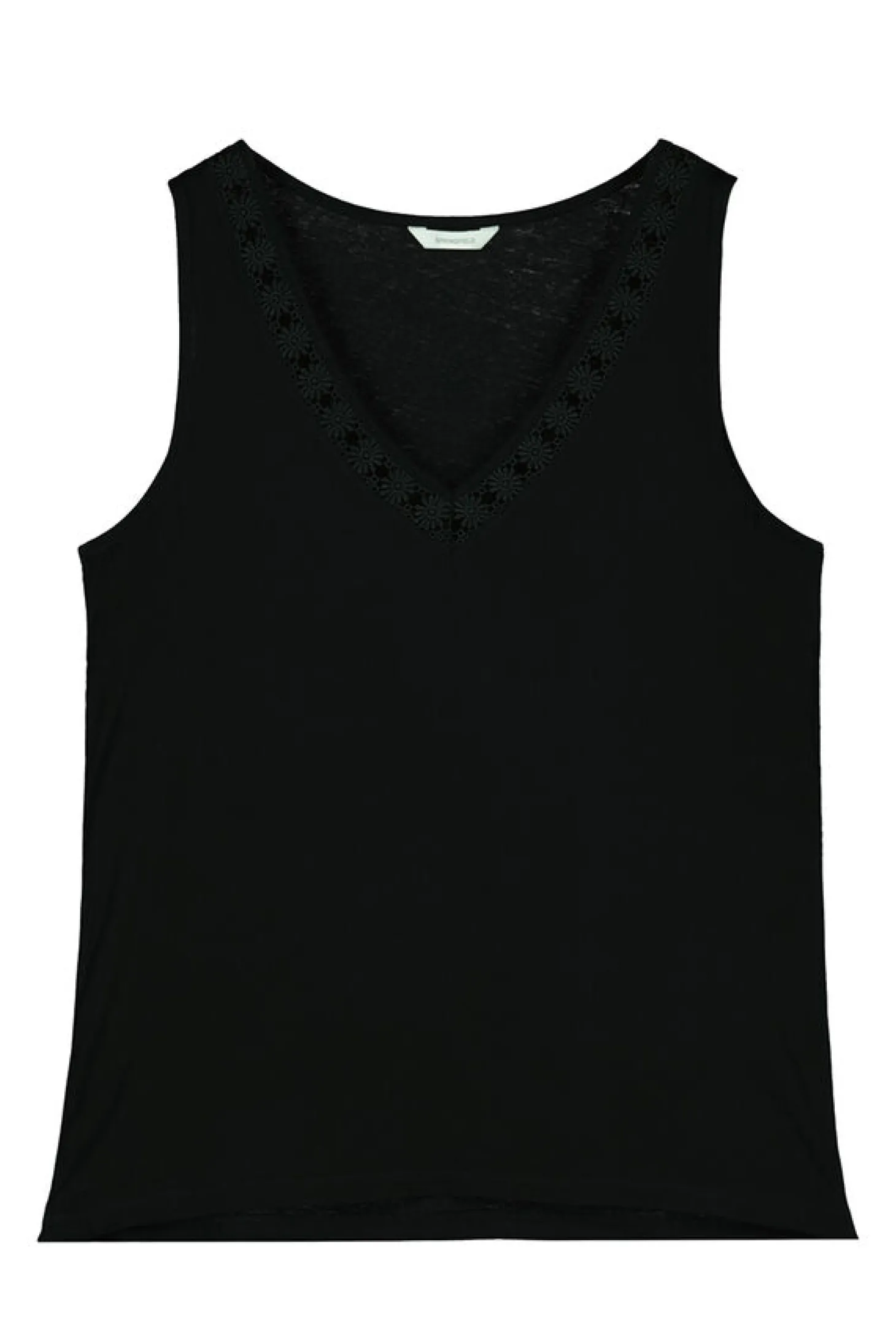 Blusa Bimateria Decote Bico Lace