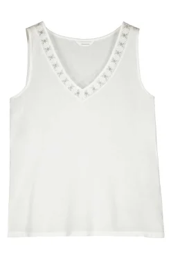 Blusa Bimateria Decote Bico Lace