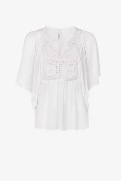 Blusa Combinada Com Croche