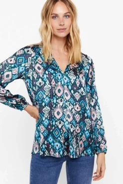 Blusa Comprida Acetinada