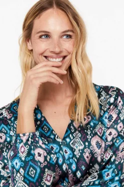 Blusa Comprida Acetinada