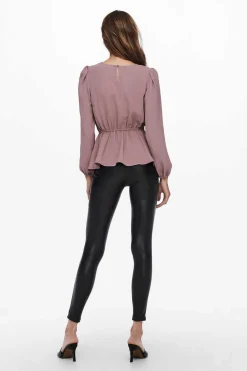 Blusa De Gola Redonda Manga Comprida