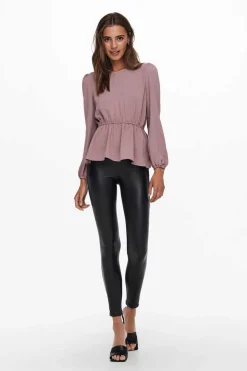 Blusa De Gola Redonda Manga Comprida