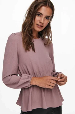 Blusa De Gola Redonda Manga Comprida