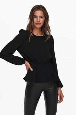 Blusa De Gola Redonda Manga Comprida