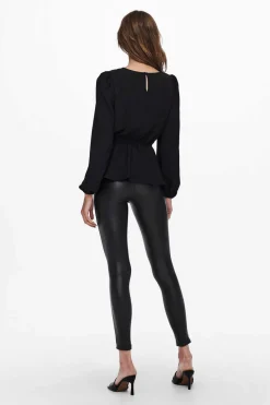 Blusa De Gola Redonda Manga Comprida