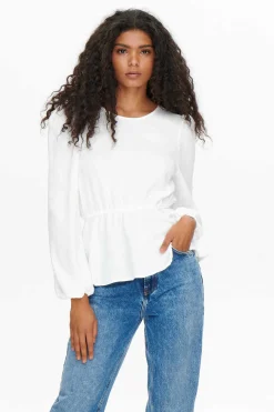 Blusa De Gola Redonda Manga Comprida