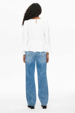 Blusa De Gola Redonda Manga Comprida