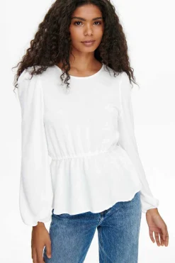 Blusa De Gola Redonda Manga Comprida