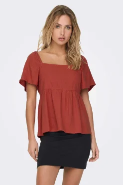 Blusa De Linho Volumosa