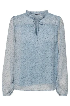 Blusa De Manga Comprida E Gola Perkins