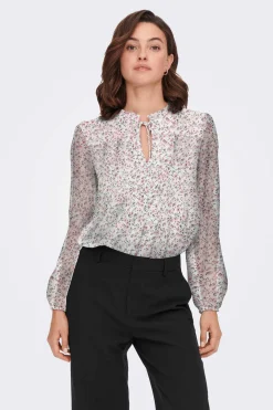 Blusa De Manga Comprida E Gola Perkins