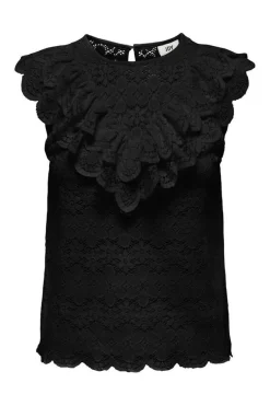 Blusa De Renda Sem Mangas