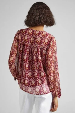 Blusa Decote Olho De Fechadura