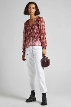 Blusa Decote Olho De Fechadura