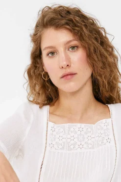 Blusa Fluida Peca Crochet