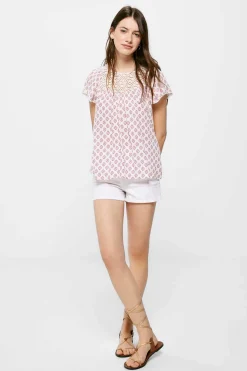 Blusa Lace Cintado Estampado