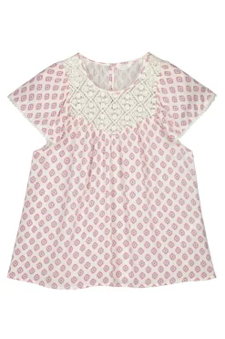 Blusa Lace Cintado Estampado