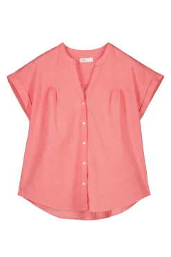 Blusa Linho Algodao Gola Mao