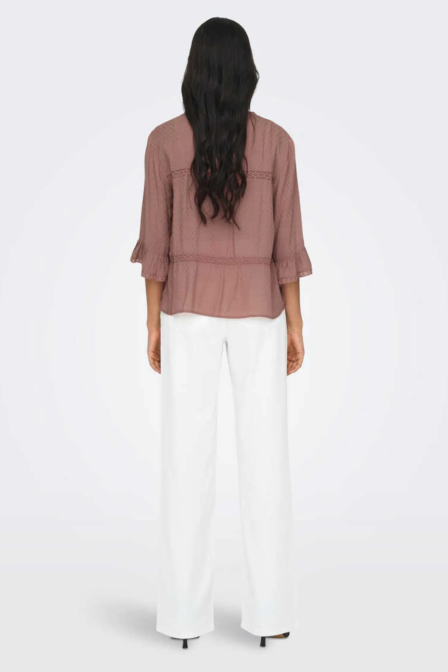 Blusa Manga 3/4 Gola Redonda