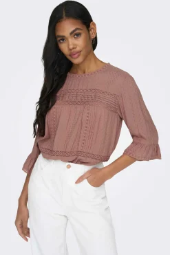 Blusa Manga 3/4 Gola Redonda