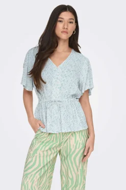 Blusa Manga Curta Botoes