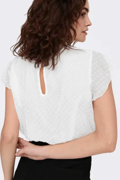 Blusa Manga Curta Plumetti