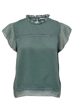 Blusa Manga Curta Plumetti