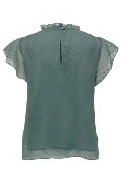 Blusa Manga Curta Plumetti