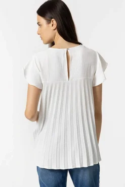 Blusa Plissada Nas Costas